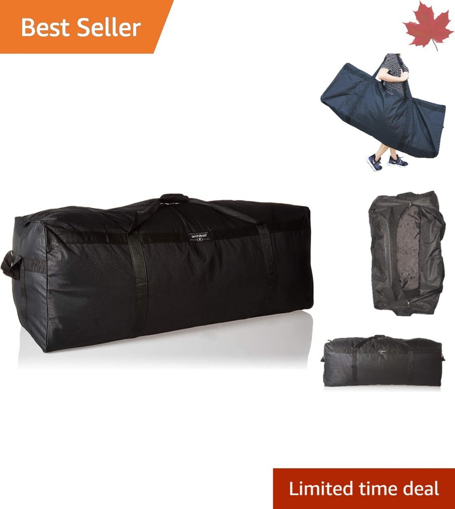 50" Duffle Bag - Heavy Duty Polyester - Lockable Zippers - Compact Storage