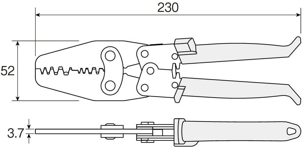 Hozan P-707 Open Barrel Crimper