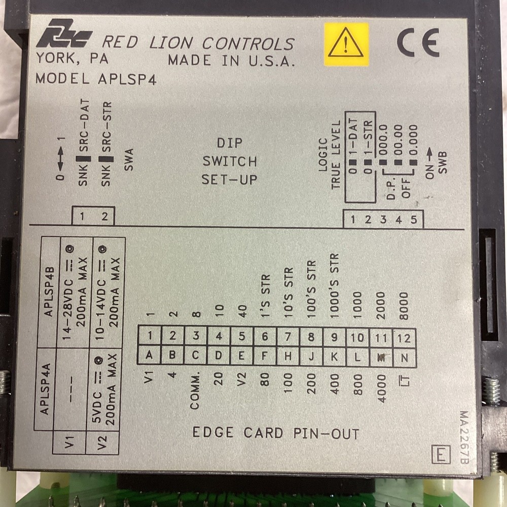 RED LION CONTROLS APLSP4 DIGITAL DISPLAY A40