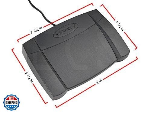 Executive Communication Systems Infinity 3 USB Foot Pedal Control with Comput