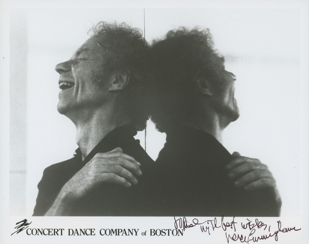 CUNNINGHAM, Merce.: Signed Photograph