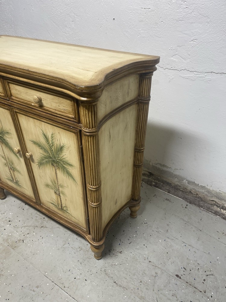 Hollywood Regency Palm Tree Style Cabinet