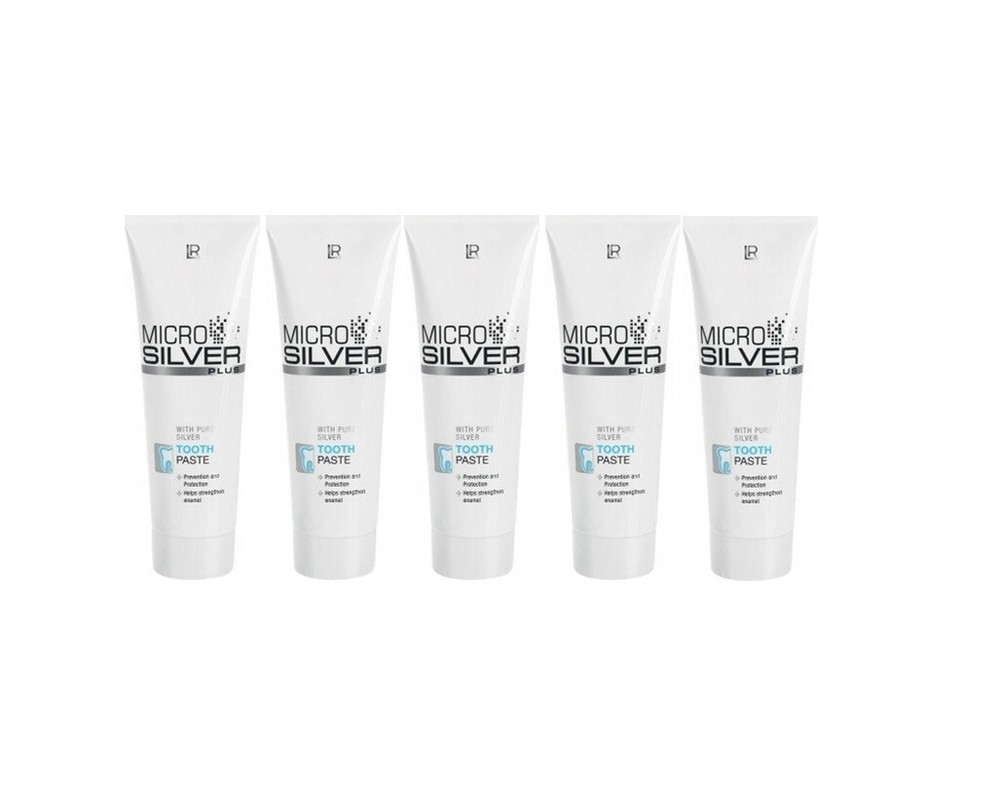 LR Micro Silver Plus Tooth Paste with Pure Silver 75 ml 2.5 Oz Germany x 5 pack