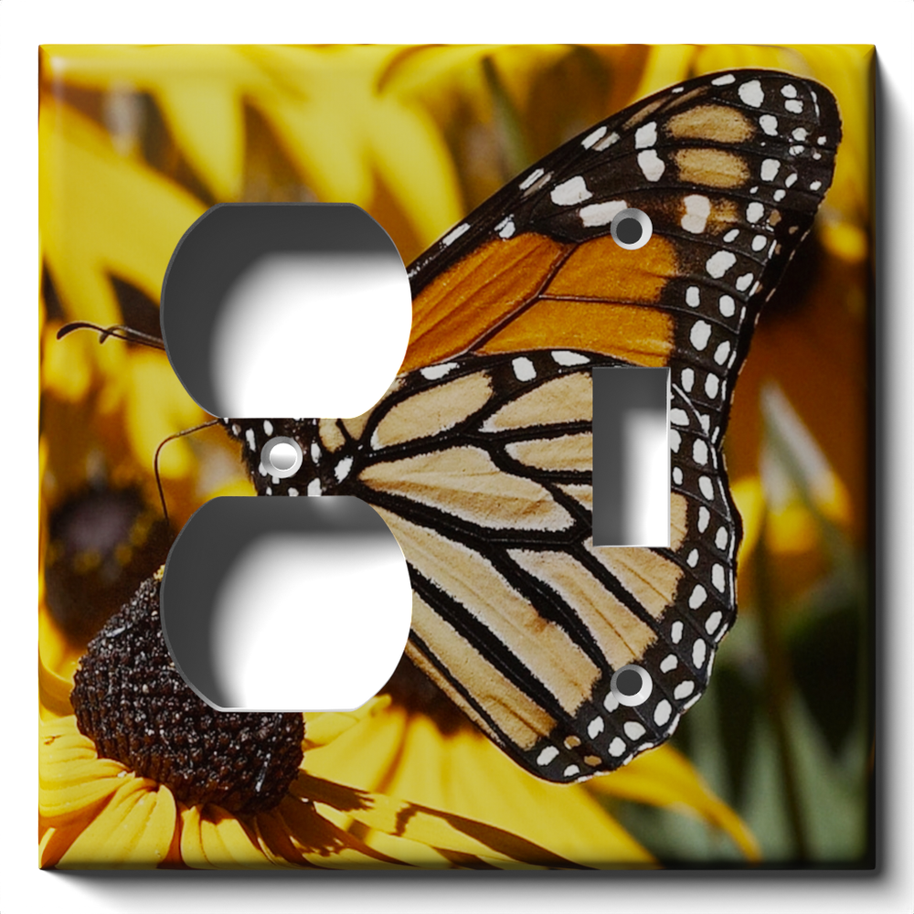 SnazzySwitch Monarch Decorative Light Switch Plate Cover