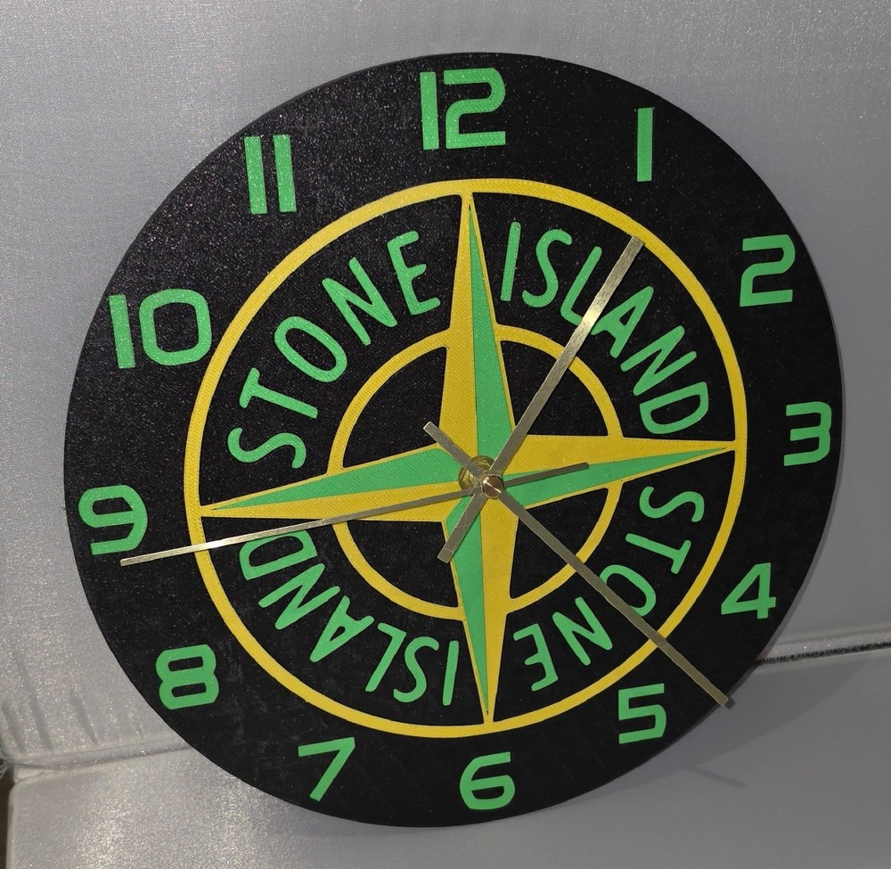 STONE ISLAND WALL CLOCK 3D PRINTED