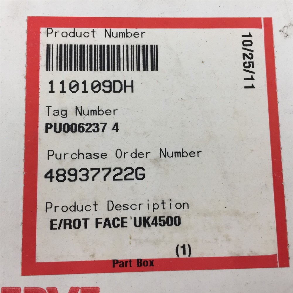 Flowserve 110109DH Rotating Face UK4500