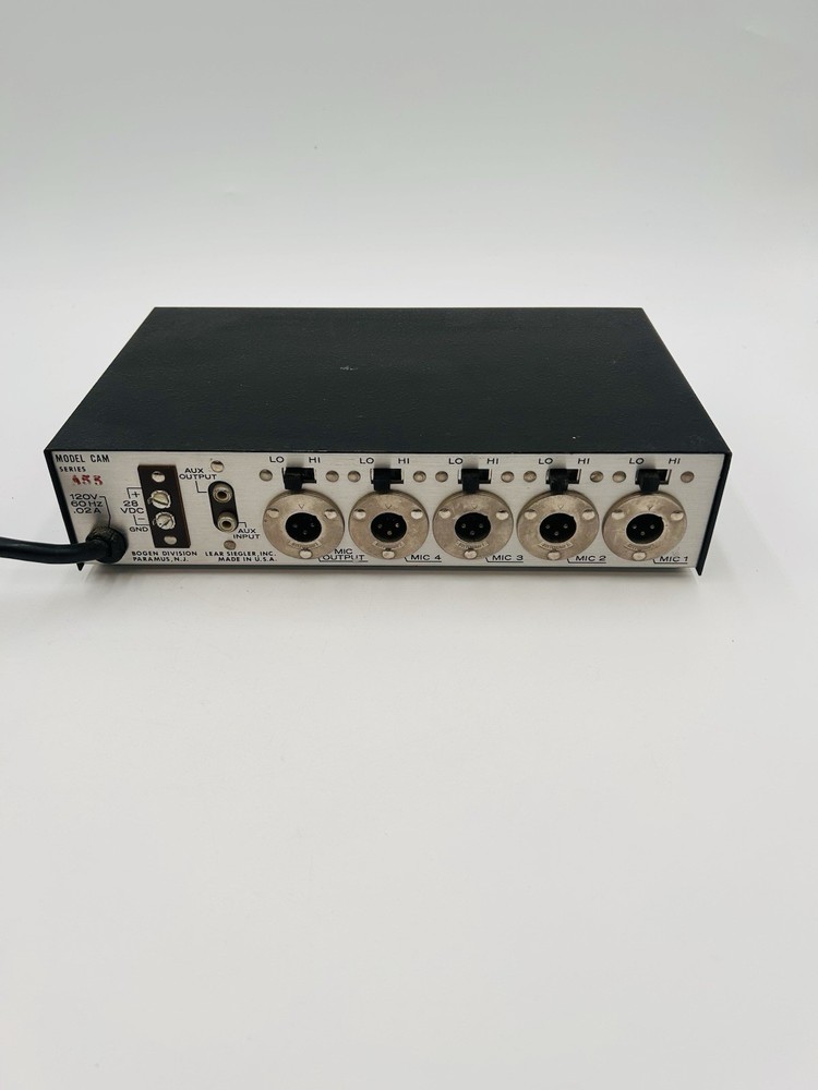 Bogen Mixer Preamp Solid State CAM Model Lear Siegler A55 Power Up UNTESTED VTG