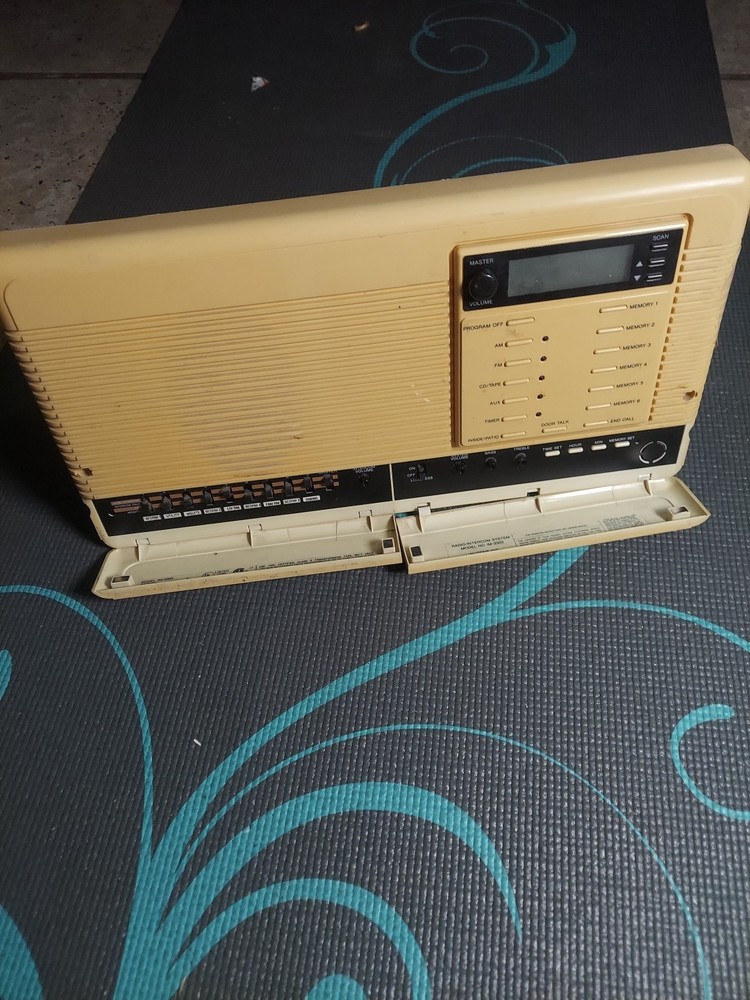 NuTone IM-3303 intercom system with radio and speakers, untested.