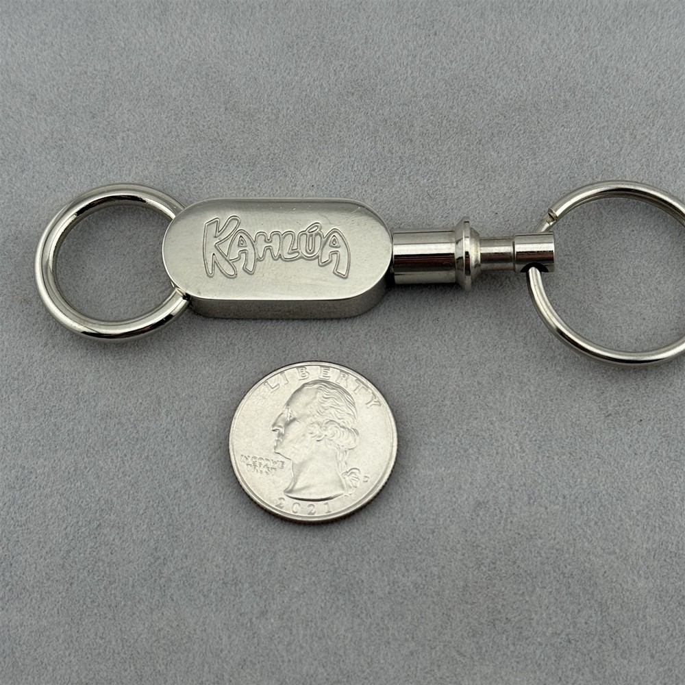 Kahlua Anything Goes Pull A Part Metal Keychain Key Ring #60654