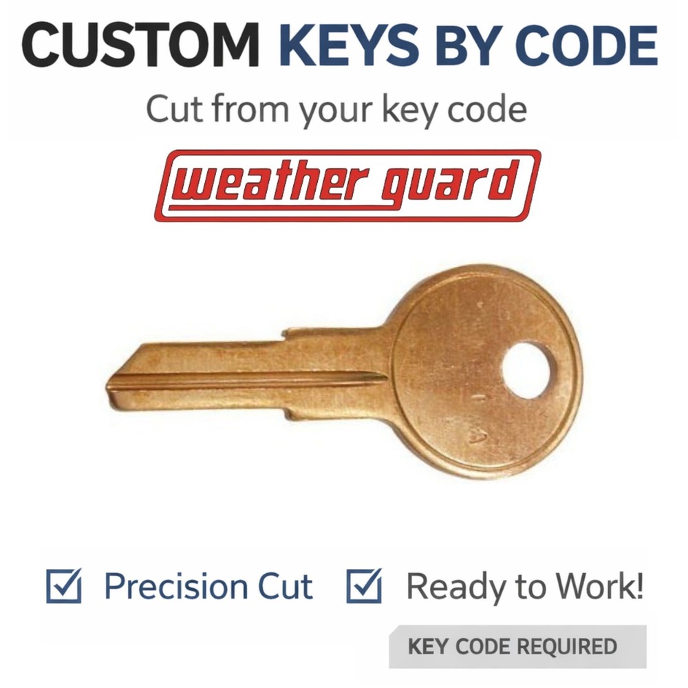 Weather Guard Toolbox Key Replacement Cut by Code RH01-RH50