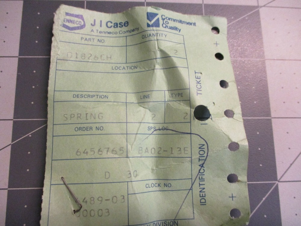 Case O1826CH (2) Springs