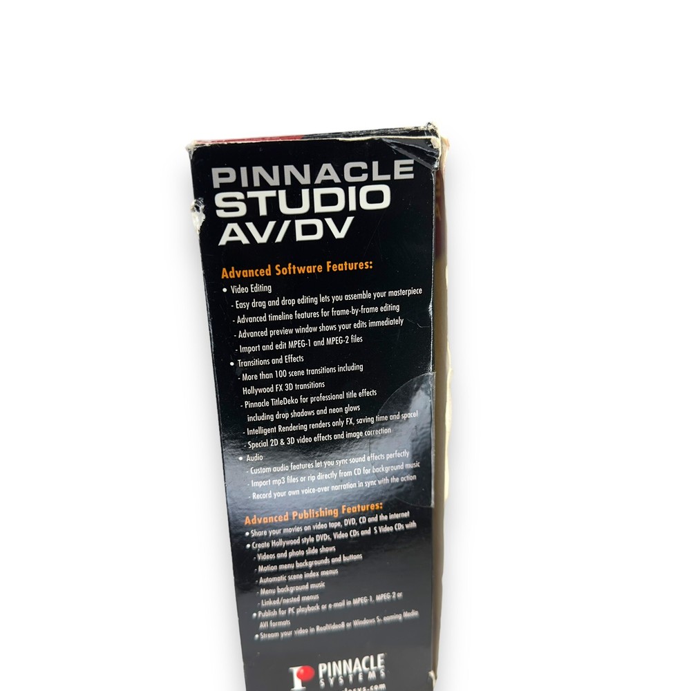 Pinnacle Studio AV/DV Professional Movie Making System