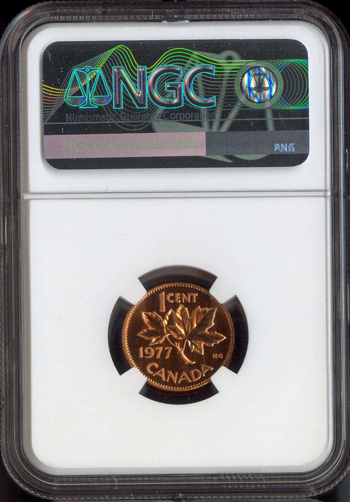 1977 Canada Small Cent NGC MS67 RD MAC - Quality