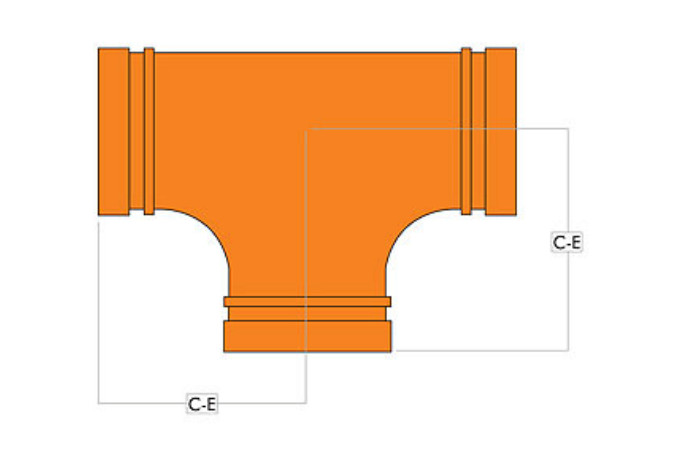 2" Grooved-end Tees