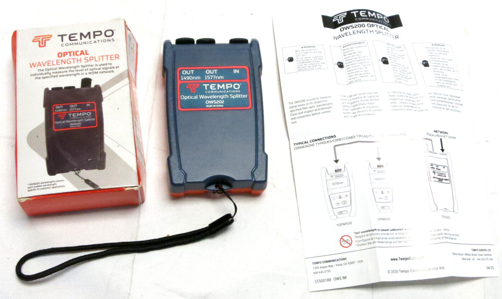 Tempo OWS202 Optical Wavelength Splitter
