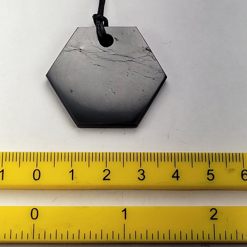 Shungite World Shungite Pendant Hexagon