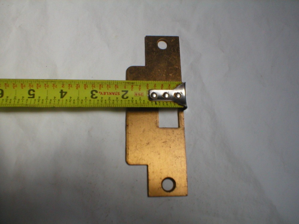 Vintage Solid Red Brass Striker Plate