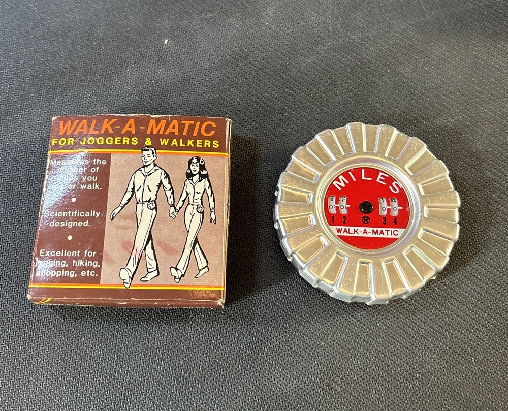 VTG Pedometer Walk a Matic Mechanical Pedometer Japan with Box & Instructions. 