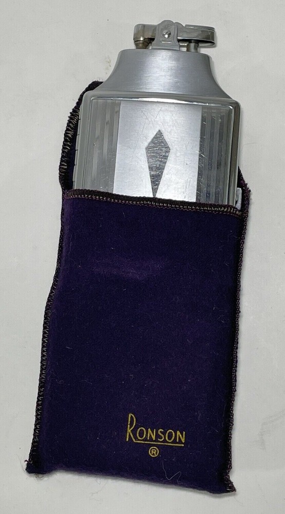 RONSON MASTERCASE CIGARETTE CASE AND LIGHTER - ORIGINAL BOX - CIRCA 1955