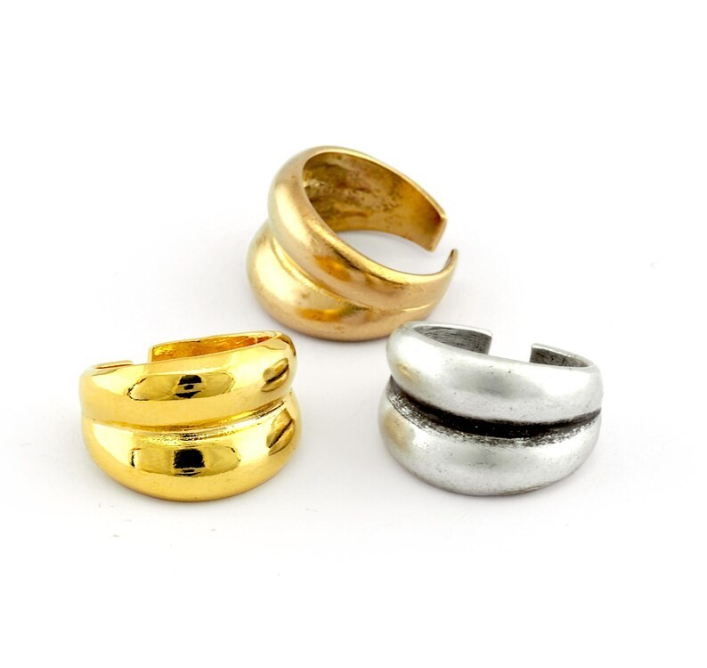 Adjustable Brass Ring (18.75mm 8.5US inner size) 3014