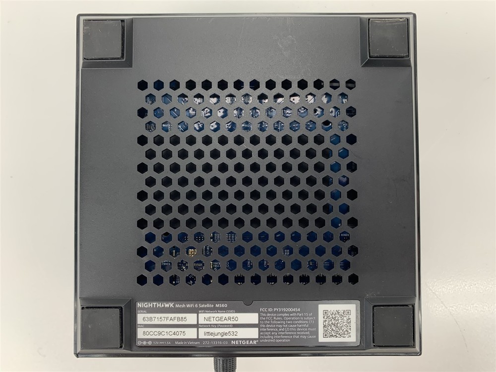 Netgear Nighthawk MS60 Black Mesh WiFi 6 Router Satellite System
