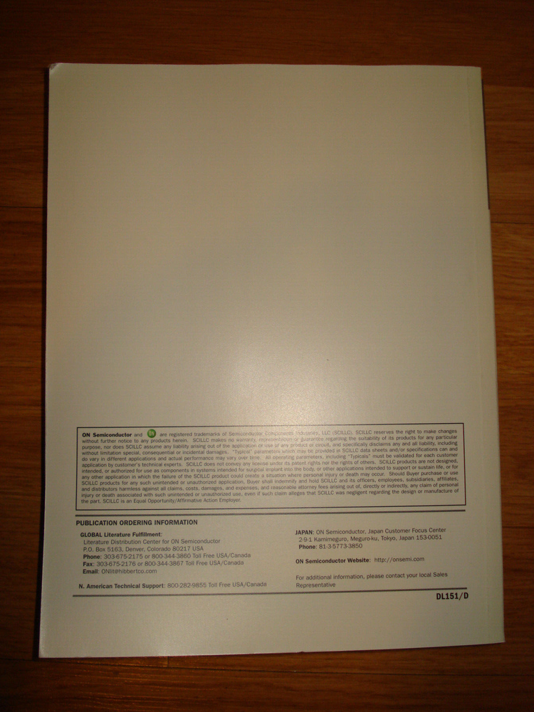 ON Semiconductor Rectifier Device Data Databook, Jan 2003