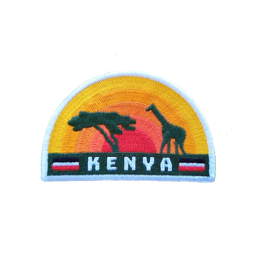 Kenya Iron On Travel Patch