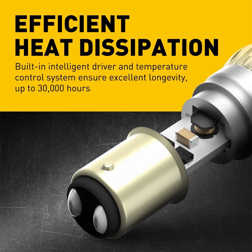 4x 1157 LED Warning Brake Stop Light Tail Light Red Light Bulb CANbus Error Free