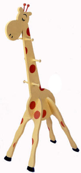 Giraffe Clothes Tree Woodworking Blueprint Plan