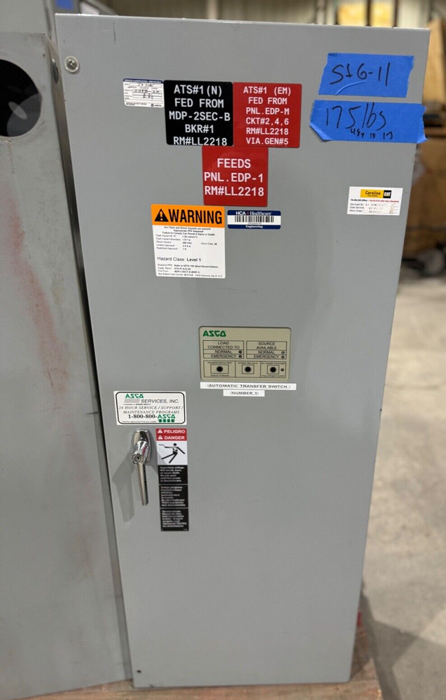225 AMP AUTOMATIC TRANSFER SWITCH 3 POLE Phase ATS 480V 277v