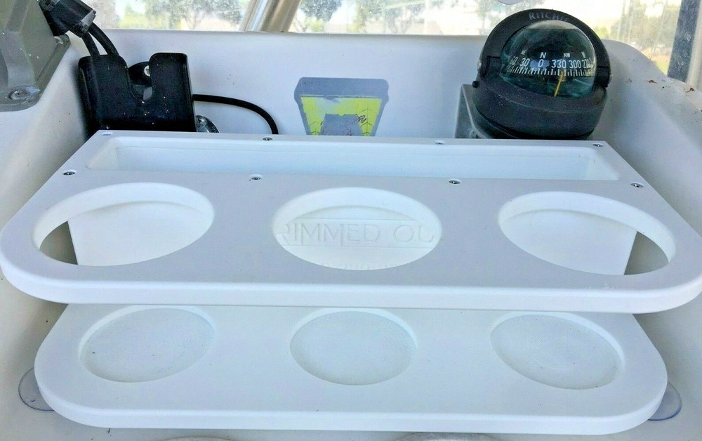 Boat Marine Cup Holder Cupholder & Storage Box White Starboard