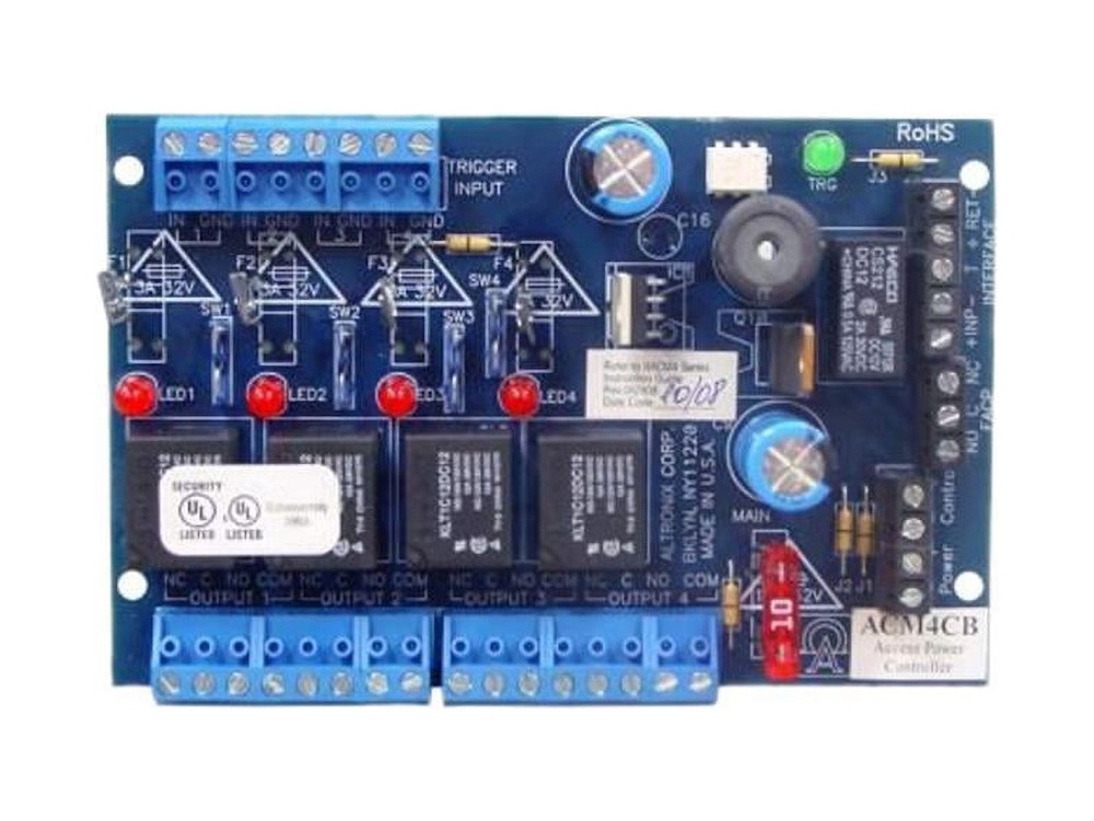 Altronix ACM4CB Four Output Access Power Control Module Board