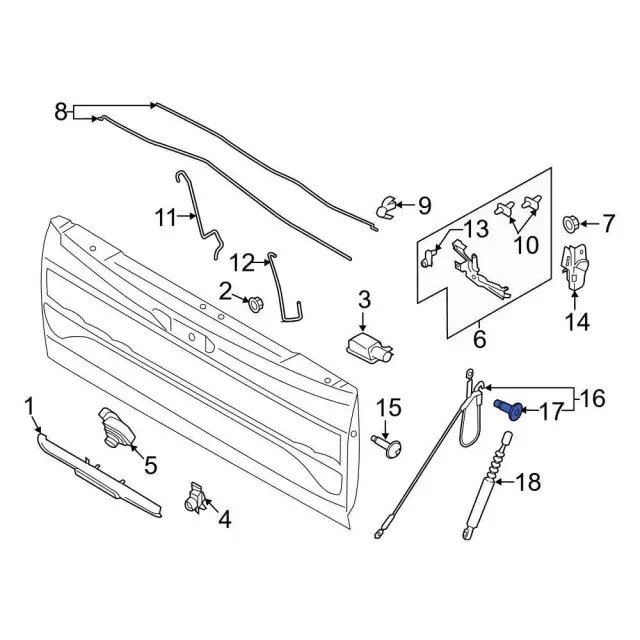 Genuine Ford Support Cable Screw W714928-S439