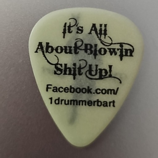 Drummer Bart Glow-In-The-Dark Guitar Pick