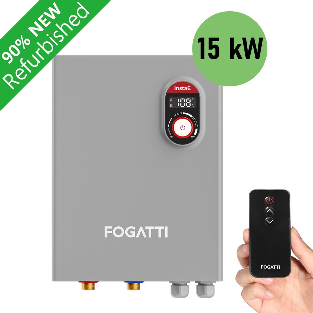 FOGATTI 15kW Tankless Water Heater Electric 240V for the Whole House Shower