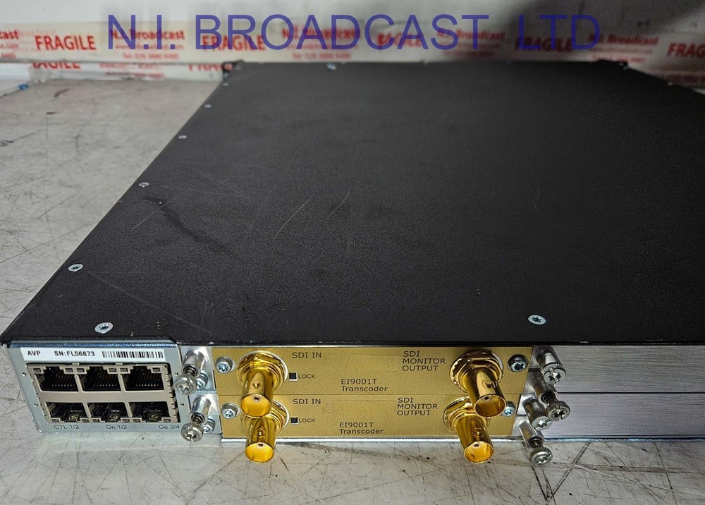 Ecrission avp4000 encoder with 2x EI9001T transcoder cards  installed