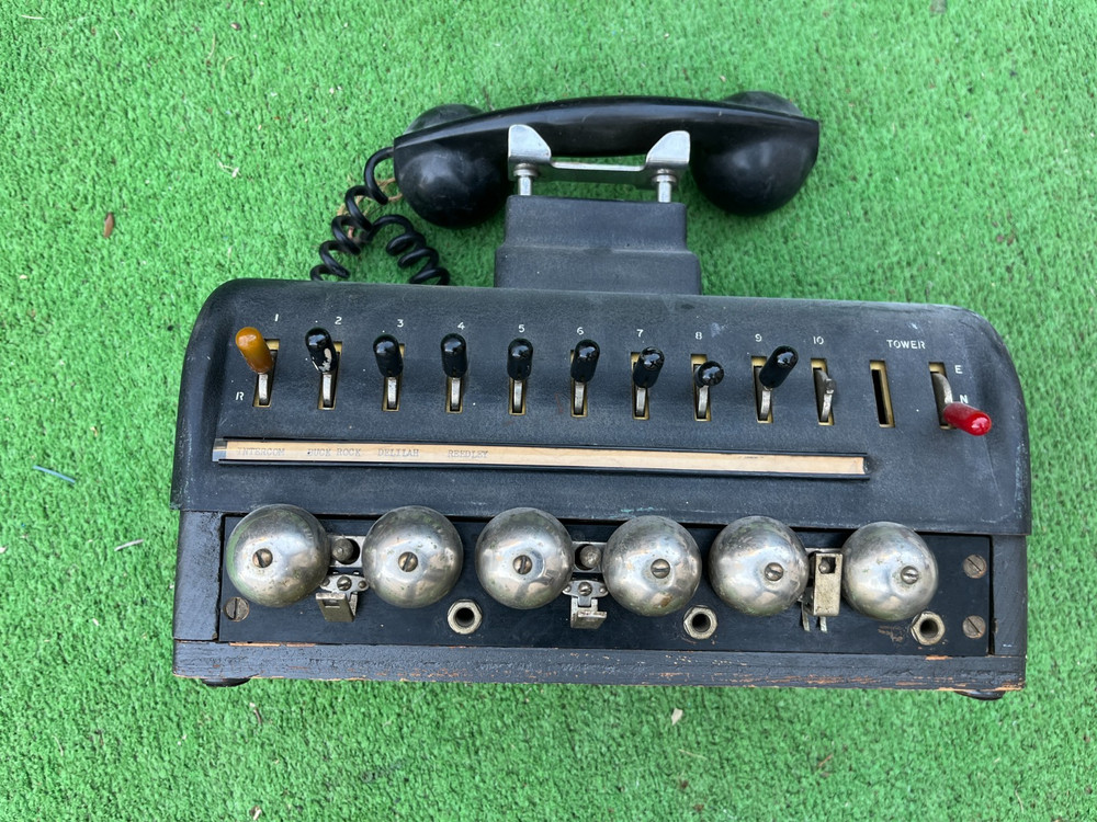 Vintage Switchboard Telephone Console Display