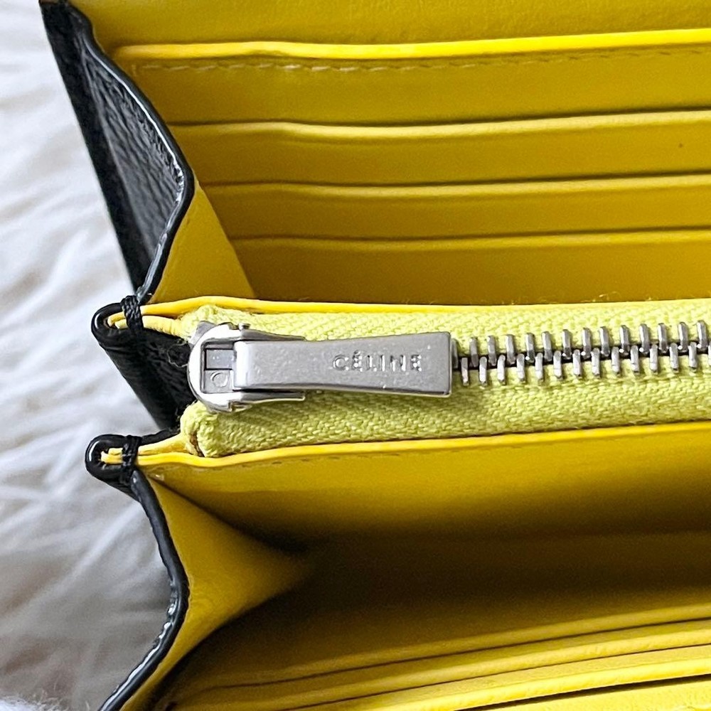 CELINE Large Flap Multi Function Long Wallet From Japan