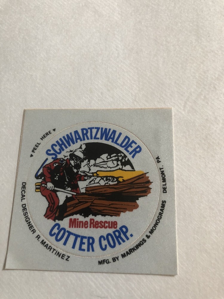 coal mining stickers nice older coal company