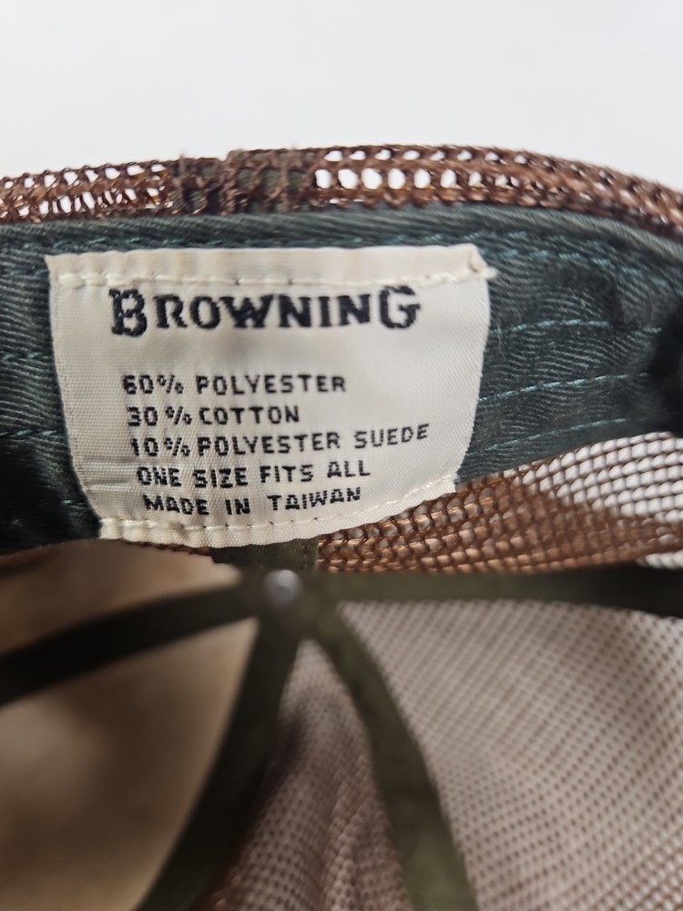 Browning Mossy Oak Hat Cap Camo Mesh Adjustable