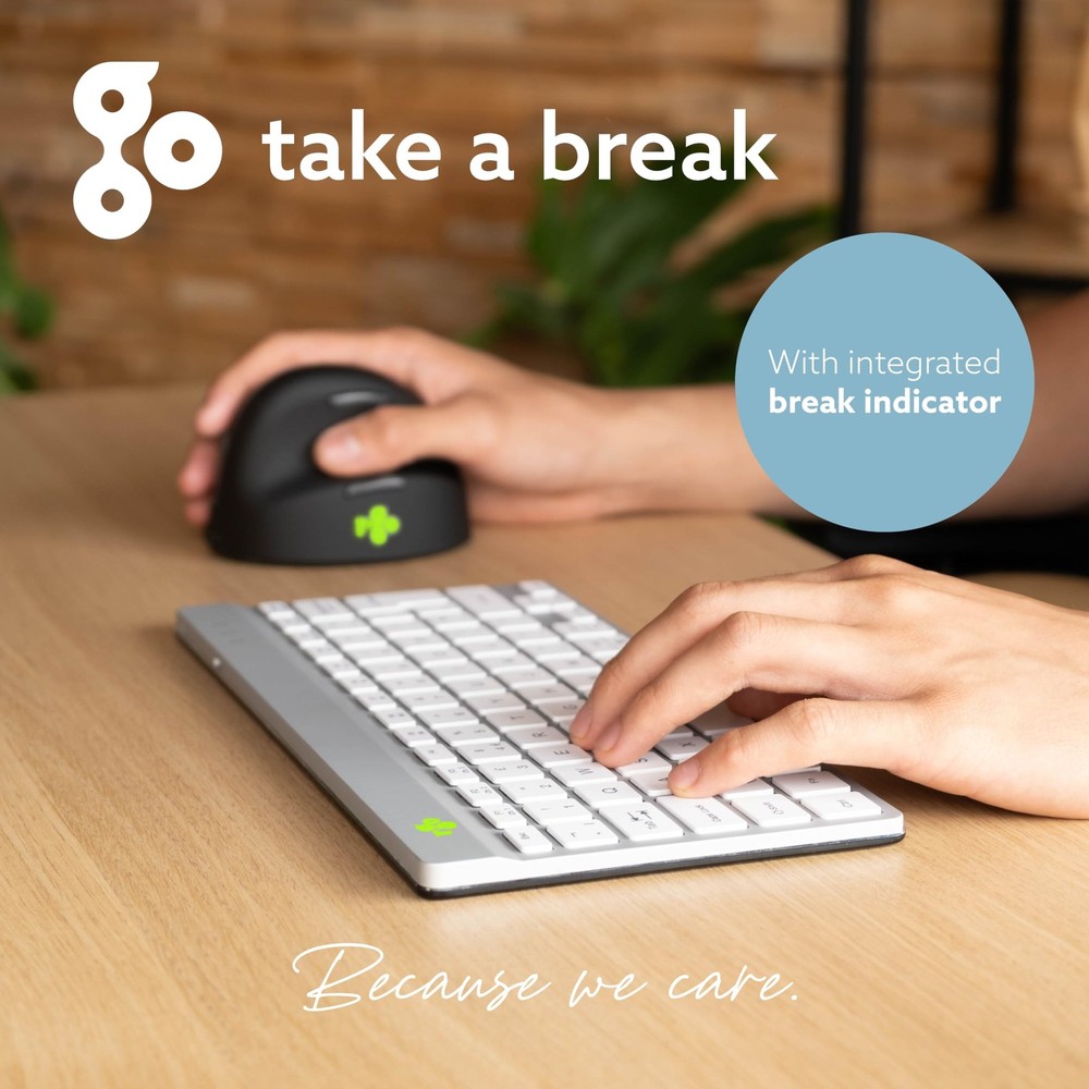 R-GO COMPACT BREAK KEYBOARD, QWERTY (US), BLUETOOTH, WHITE