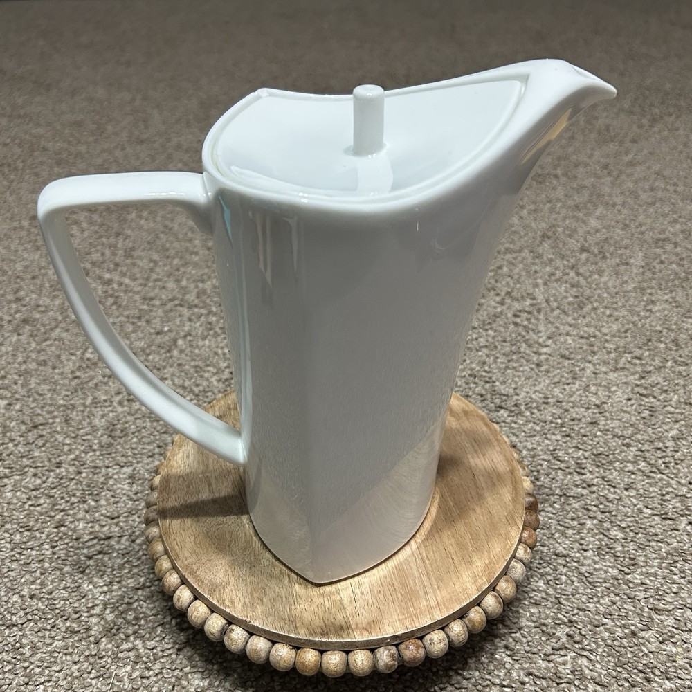 RARE Sant' Andrea White Triangular Teapot Royal Bone China