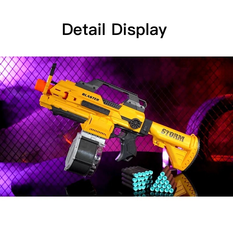 Electric Soft Bullet Toy Gun Shell Ejecting Foam Blaster