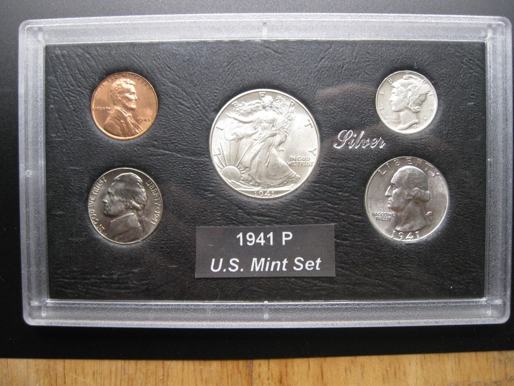 1941 P US Silver Mint Set Brilliant Uncirculated!
