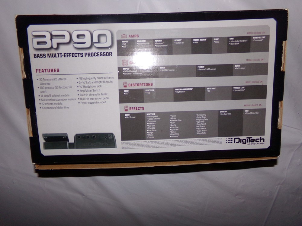 DigiTech BP 90 Bass Multi-Effects Processor w/ Power Supply