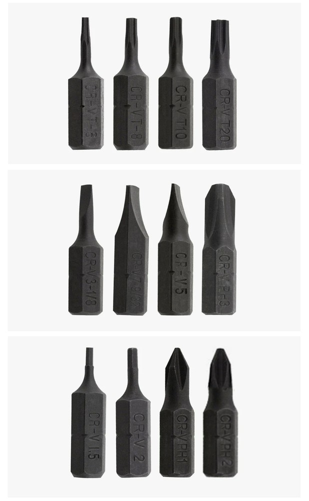 1/4" Driver Hex Bit Accessory Kit Fits any SOG Multi-Tools, with 12 Assorted Hex
