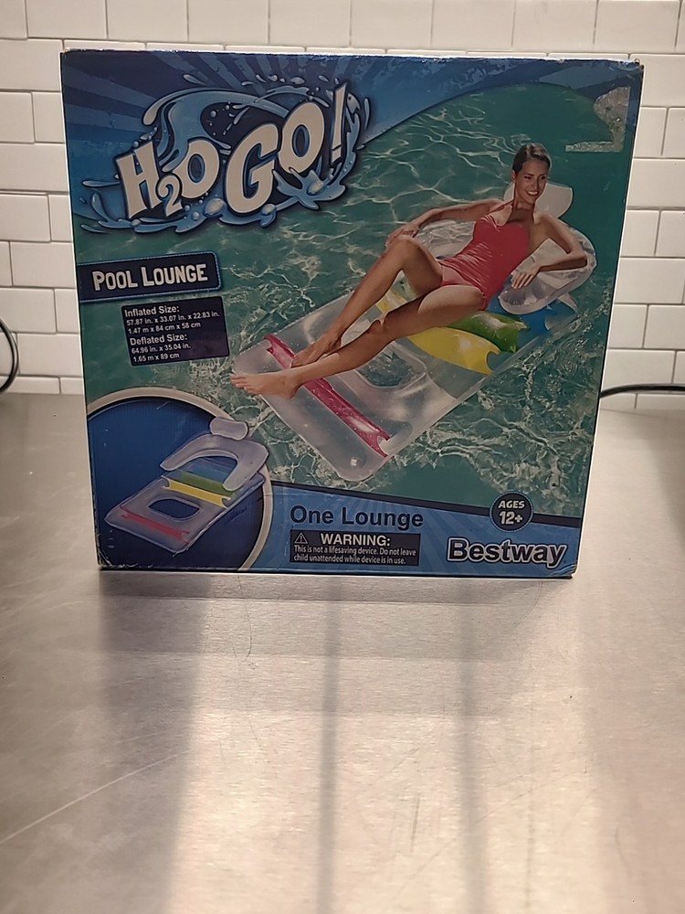 H2O Go!  Lounge Pool Float Raft Back Head & Arm Rest