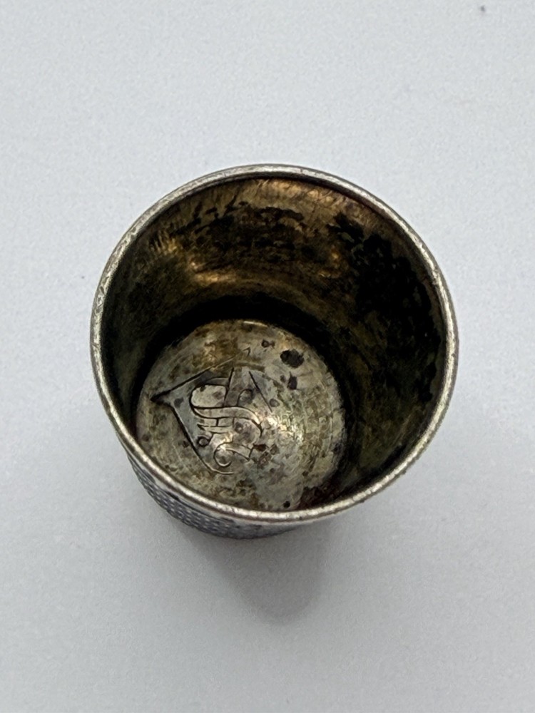 Vintage Sterling Silver Thimble #9