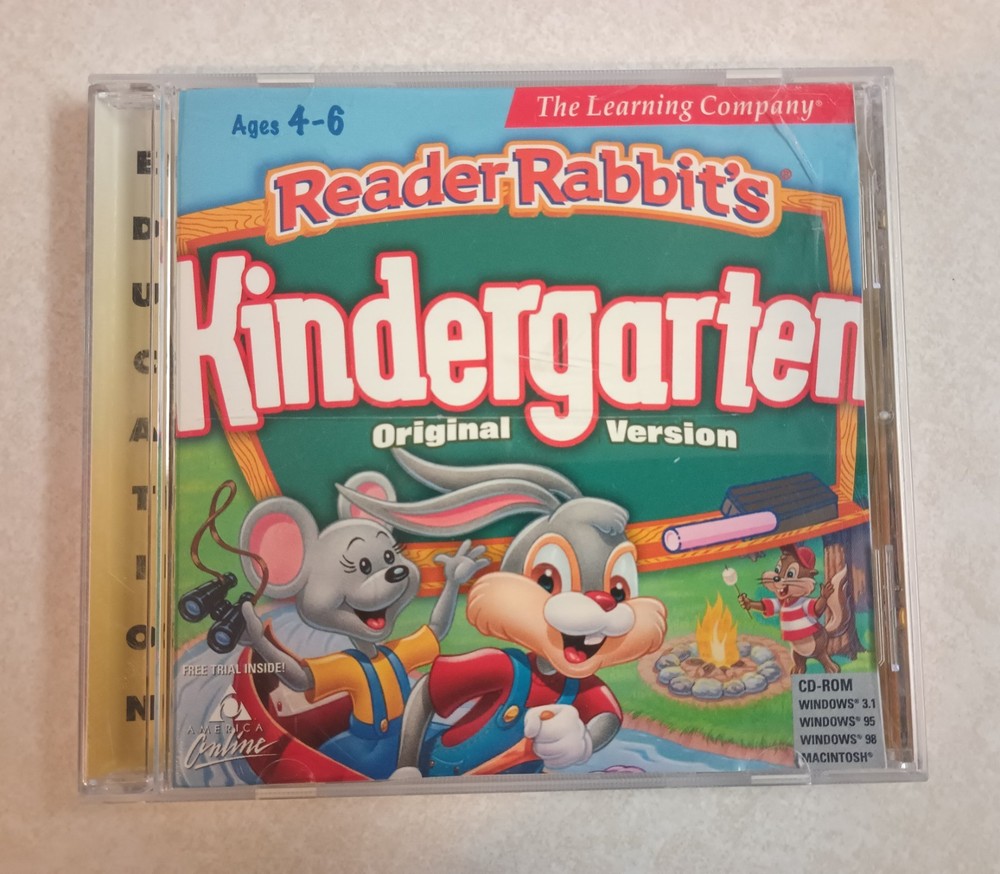 Reader Rabbit's Kindergarten Original Version CD-ROM - Windows 3.1 / 95 / 98