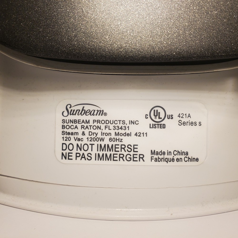 Sunbeam Steam Master Iron Model 4211 - WORKS